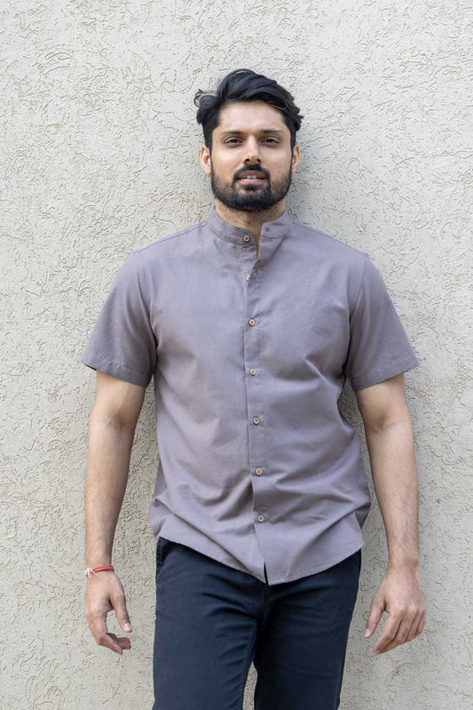 Breeze - Handloom Shirt Relaxed Fit - Pewter