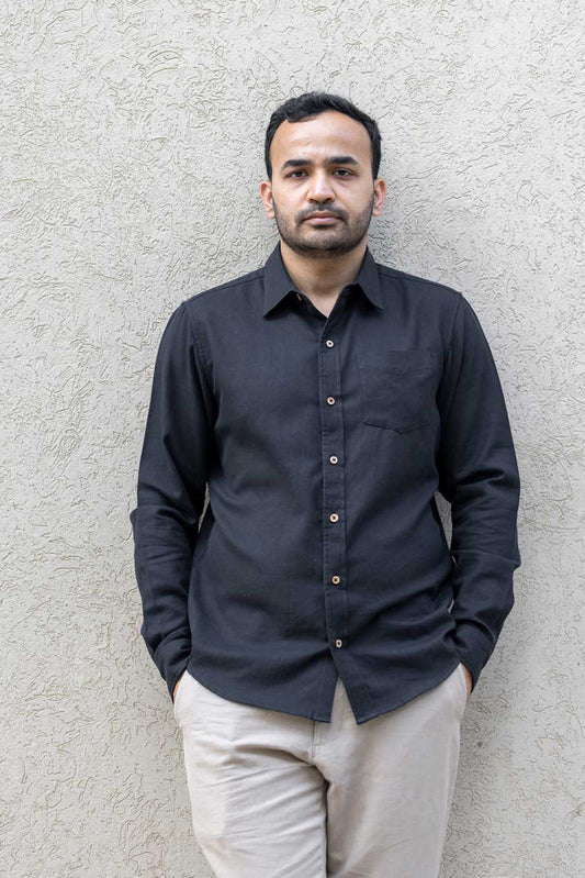 Essential - Everyday Handloom Shirt - Black