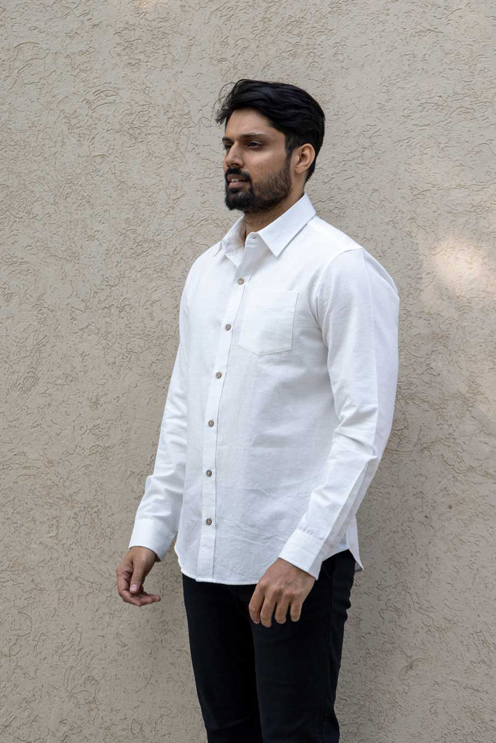 Essential - Everyday Handloom Shirt - White